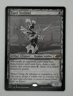 Magic the Gathering Esper Sentinel Modern Horizons 2, Regular Rare (Showcase) - Image 1