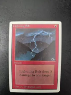 Magic the Gathering MTG Unlimited Lightning Bolt - Image 1