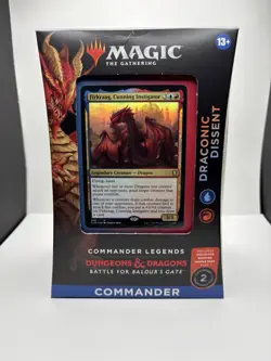 MTG Commander Legends Battle for Baldurs Gate DRACONIC DISSENT Factory Sealed - Image 1