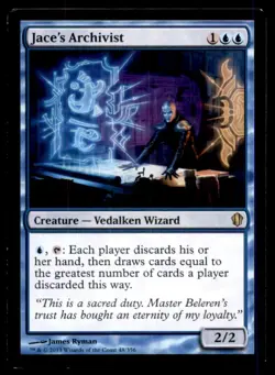 Jace's Archivist LP Light Play Commander 2013 MTG [12086] - Image 1