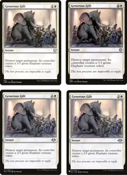 4x - Generous Gift - x4 - Different Sets: MH1, PList, DMC, CMR - CUC - NM MTG - Image 1