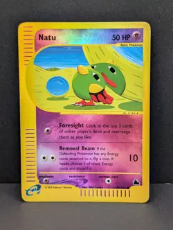 Natu 80/144 Skyridge Reverse Holo Rare Pokemon TCG Nintendo e-reader LP - Image 1