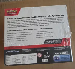 Pokemon Cyrus and Klara Premium Tournament Collection Sealed Display - Damaged 820650860768 - Image 4