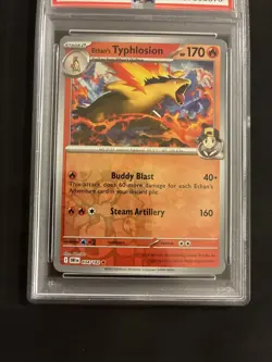 2025 Pokemon Destined Rivals Reverse Holo 034/182 Ethans Typhlosion PSA 9 - Image 2