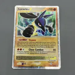 Lucario Lv. X LP DP12 Diamond and Pearl Promo Pokemon TCG Rare Holo Light Play - Image 1