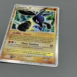 Lucario Lv. X LP DP12 Diamond and Pearl Promo Pokemon TCG Rare Holo Light Play - Image 2