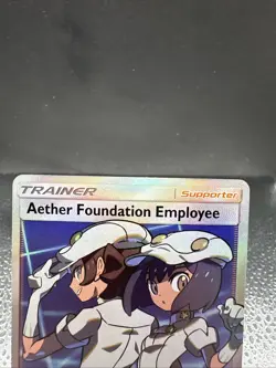 Aether Foundation Employee - Hidden Fates - SV81/SV94 - Pokemon TCG - NM - Holo - Image 3