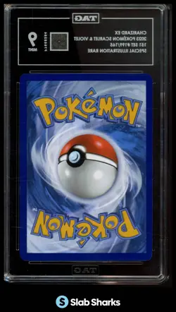 2023 POKEMON SV 151 MEW EN #199/165 CHARIZARD EX SPECIAL ILLUSTRATION RARE TAG 9 - Image 2