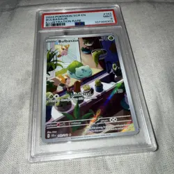 2024 POKEMON SCR EN-STELLAR CROWN ILLUSTRATION RARE #143 BULBASAUR PSA 9 - Image 1