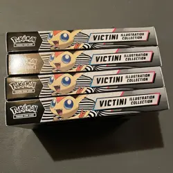 Pokemon Black Bolt & White Flare Victini Illustration Collection Sealed Lot of 4 - Image 2
