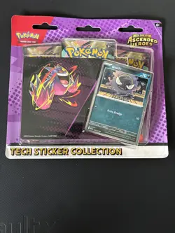 Pokemon TCG Gastly Tech Sticker Collection. Ascended Heroes 3 Pack Blister Pack - Image 1
