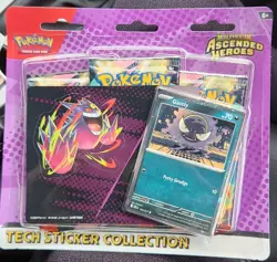 Pokemon TCG Gastly Tech Sticker Collection. Ascended Heroes 3 Pack Blister Pack - Image 1