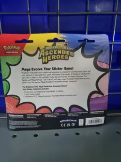 Pokemon TCG Gastly Tech Sticker Collection. Ascended Heroes 3 Pack Blister Pack - Image 2