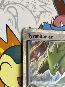 2004 Pokemon Tyranitar EX 17/17 Holo Ultra Rare POP Series 1 - HP - Image 5