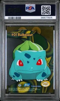 PSA 10 Bulbasaur TOPPS TV ANIMATION PC2 CLEAR ACETATE Pokemon Card - Image 2