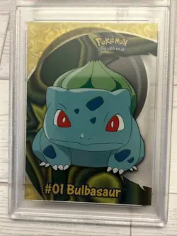 2000 TOPPS POKEMON TV ANIMATION CLEAR CARDS #PC2 BULBASAUR PSA 10 - Image 2