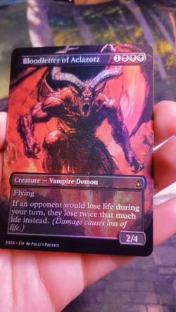 Bloodletter of Aclazotz FOIL Proxy Playtest Card with Custom Art Design - Image 2