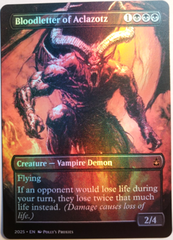 Bloodletter of Aclazotz FOIL Proxy Playtest Card with Custom Art Design - Image 4