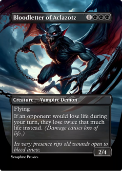 Bloodletter of Aclazotz - High Quality Altered Art Custom Cards - Image 1