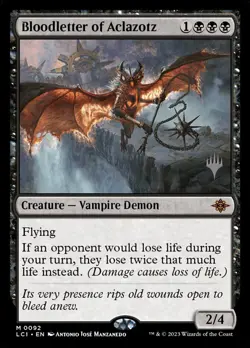 MTG Bloodletter of Aclazotz (92p/174) The Lost Caverns of Ixalan Promos NM - Image 1