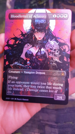 Bloodletter of Aclazotz FOIL Proxy Playtest Card with Custom Anime Art Design - Image 2