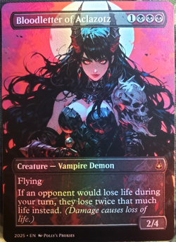Bloodletter of Aclazotz FOIL Proxy Playtest Card with Custom Anime Art Design - Image 4