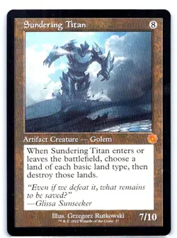 #57 Sundering Titan The Brothers' War: Retro Frame Artifacts Mythic - Image 1