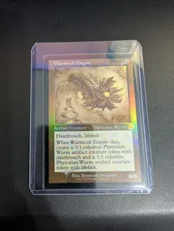 Wurmcoil Engine (Schematic) The Brothers' War: Retro Frame Artifacts Foil mtg - Image 1