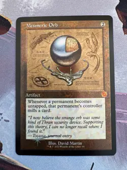 MTG: The Brothers' War Retro Artifacts: FOIL Schematic Mesmeric Orb NM - Image 1