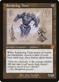 Sundering Titan Retro Frame Regular - The Brothers' War Retro Artifacts MTG-NM - Image 1