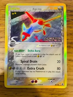 NM! Latias (8/113) EX Delta Species Stamped Reverse Holo Rare Pokemon Card! - Image 1