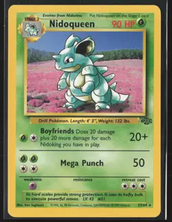 Nidoqueen (23) Rare Jungle 23/64 LP Pokemon Card - Image 1