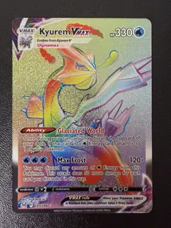 Pokemon Card - Kyurem VMAX Rainbow Rare 197/196 - Lost Origin - Image 1