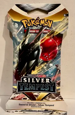 Nintendo Pokemon Pokemon TCG Silver Tempest Sleeved Booster Pack 10 Cards New - Image 1