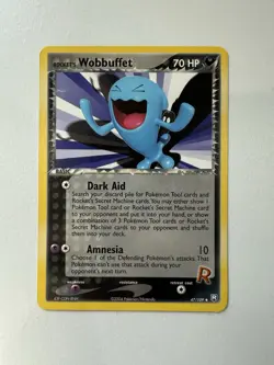 Rocket's Wobbuffet 47/109 Team Rocket Returns Non-Holo Pokemon Card TCG - Image 1