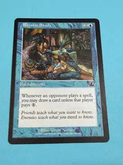 Rhystic Study Prophecy Regular LP Mtg #45 - Image 1