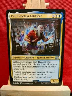 Cid, Timeless Artificer 0410 - Final Fantasy - Uncommon - NM (see pics) MTG - Image 1