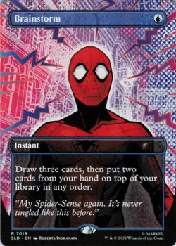 MTG Brainstorm (Spidey) (7019) | NM | Secret Lair Spider-Man {SLD} - Image 1