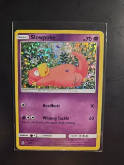 SLOWPOKE POKEMON TCG 5/12 MCDONALDS PROMO HOLO MP/D 2018 - Image 1
