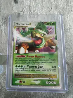 Pokemon TCG Torterra LV.X DP09 Diamond & Pearl Black Star Promo - Image 1