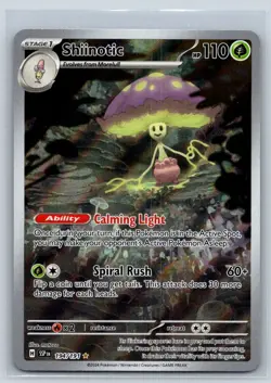 2024 Pokemon Shiinotic Illustration Rare SV08: Surging Sparks 194/191 NM - Image 1