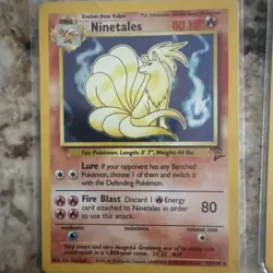 Pokemon TCG Ninetales Holo Rare 2000 Base Set 2 No. 13/130 Near Mint Condition X - Image 2
