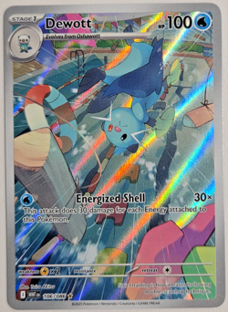 POKEMON - DEWOTT - 106/086 - ILLUSTRATION RARE - S&V WHITE FLARE - Image 1