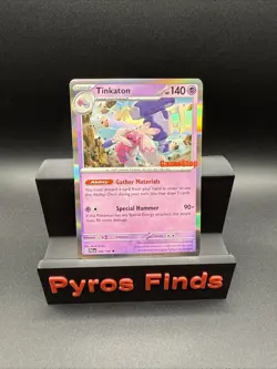 Pokemon Tinkaton 105/193 Paldea Evolved GameStop Stamped Holo Rare Promo NM - Image 1