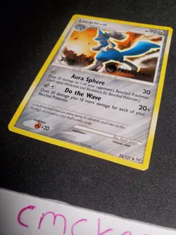 Lucario 53/127 Prerelease Staff Platinum Pokemon LP - Image 3