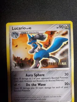 Lucario 53/127 Prerelease Staff Platinum Pokemon LP - Image 4