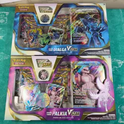 Pokemon TCG 2x Origin Forme Palkia & Dialga VSTAR Premium Collection BOX Sealed - Image 1
