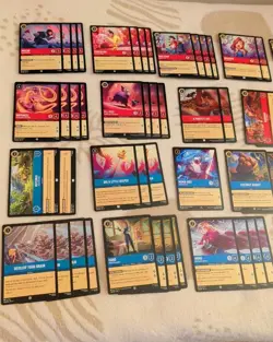 Disney Lorcana Ruby Sapphire Custom Deck Fabled Rotation Ready - Image 1