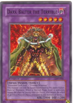 Yugioh! LP Dark Balter the Terrible - LOD-002 - Super Rare - 1st Edition Lightly - Image 1