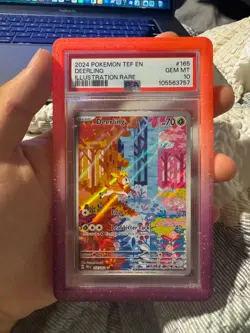 2024 POKEMON TEF EN-TEMPORAL FORCES ILLUSTRATION RARE #165 DEERLING PSA 10 - Image 1